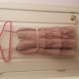 Lilac Dress with Lace